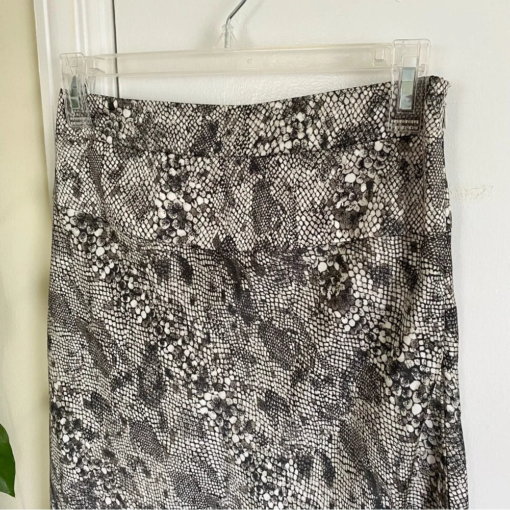 Free People Normani Bias Silky Snake Print Midi Skirt Womens Size 2